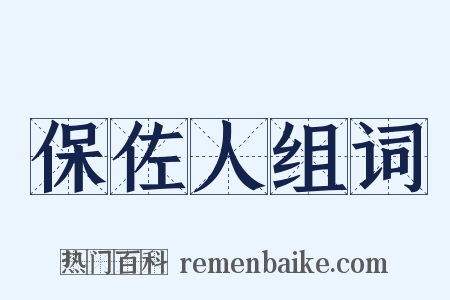 保佐人组词是什么意思的图片